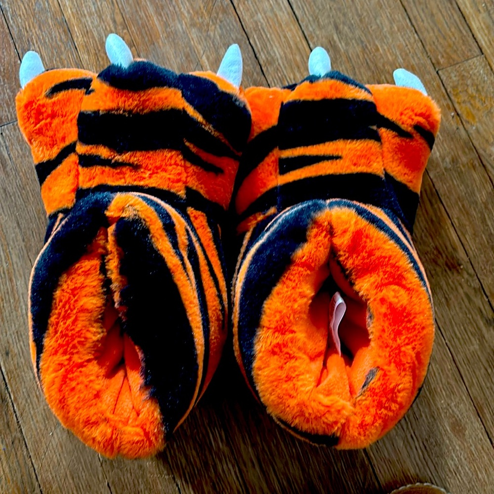 Tiger slippers for adults!!